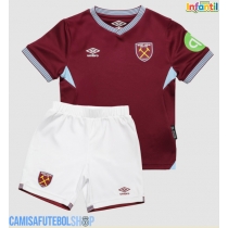 Camisa de time de futebol West Ham United Jarrod Bowen #20 Replicas 1º Equipamento Infantil 2025-26 Manga Curta (+ Calças curtas)